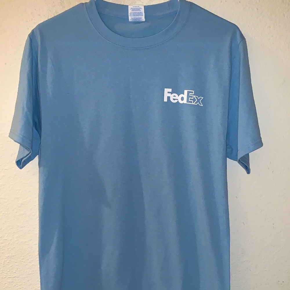 Fedex Light Blue Short Sleeve Tee Sz M